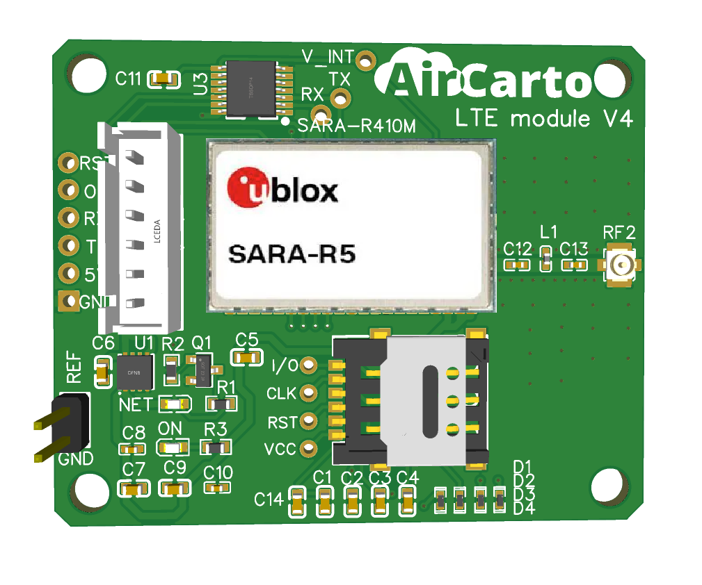 PCB module SARA-R5 u-blox