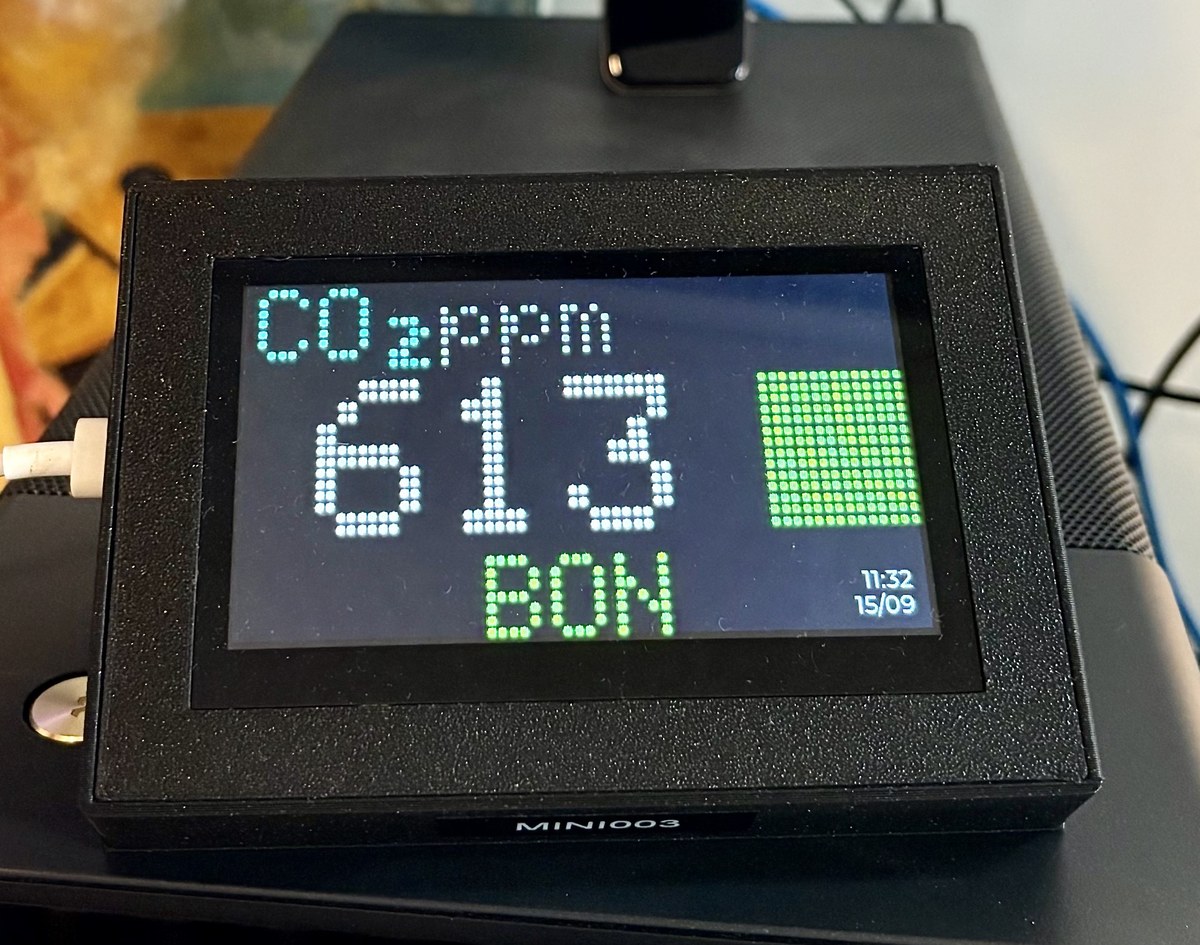 Le ModuleAir Mini en usage, sur un bureau